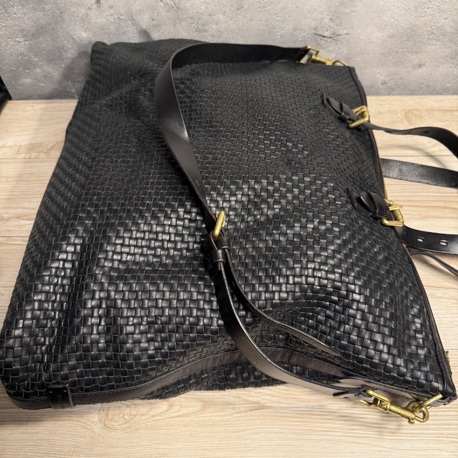✨COLE HAAN キャサリン ウーブン トートバッグ ショルダーも可能 