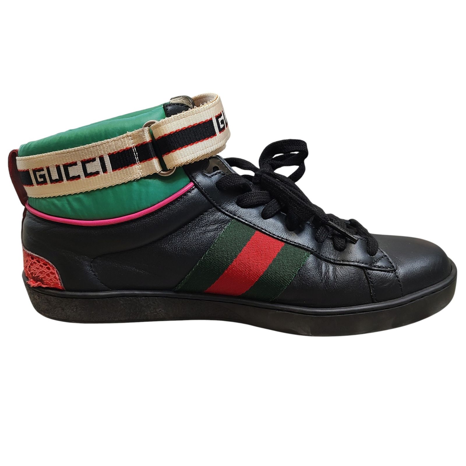 GUCCI グッチ シェリーライン テープロゴ ハイカット スニーカー