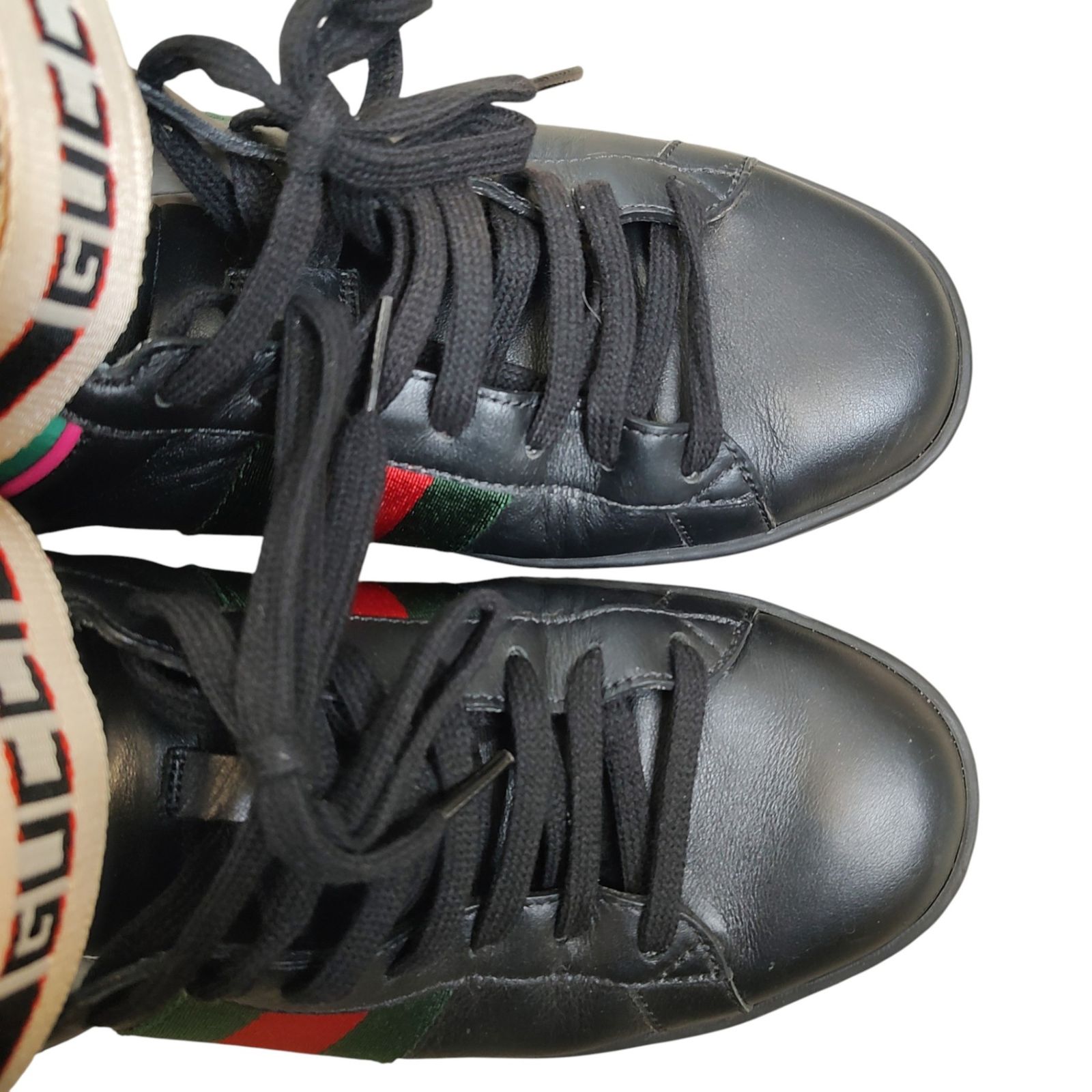 GUCCI グッチ シェリーライン テープロゴ ハイカット スニーカー