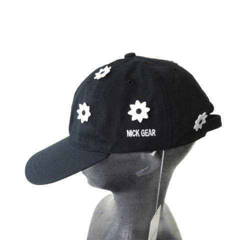 ニックギア NICK GEAR タグ付き 3D Flower Logo Cap キャップ 帽子