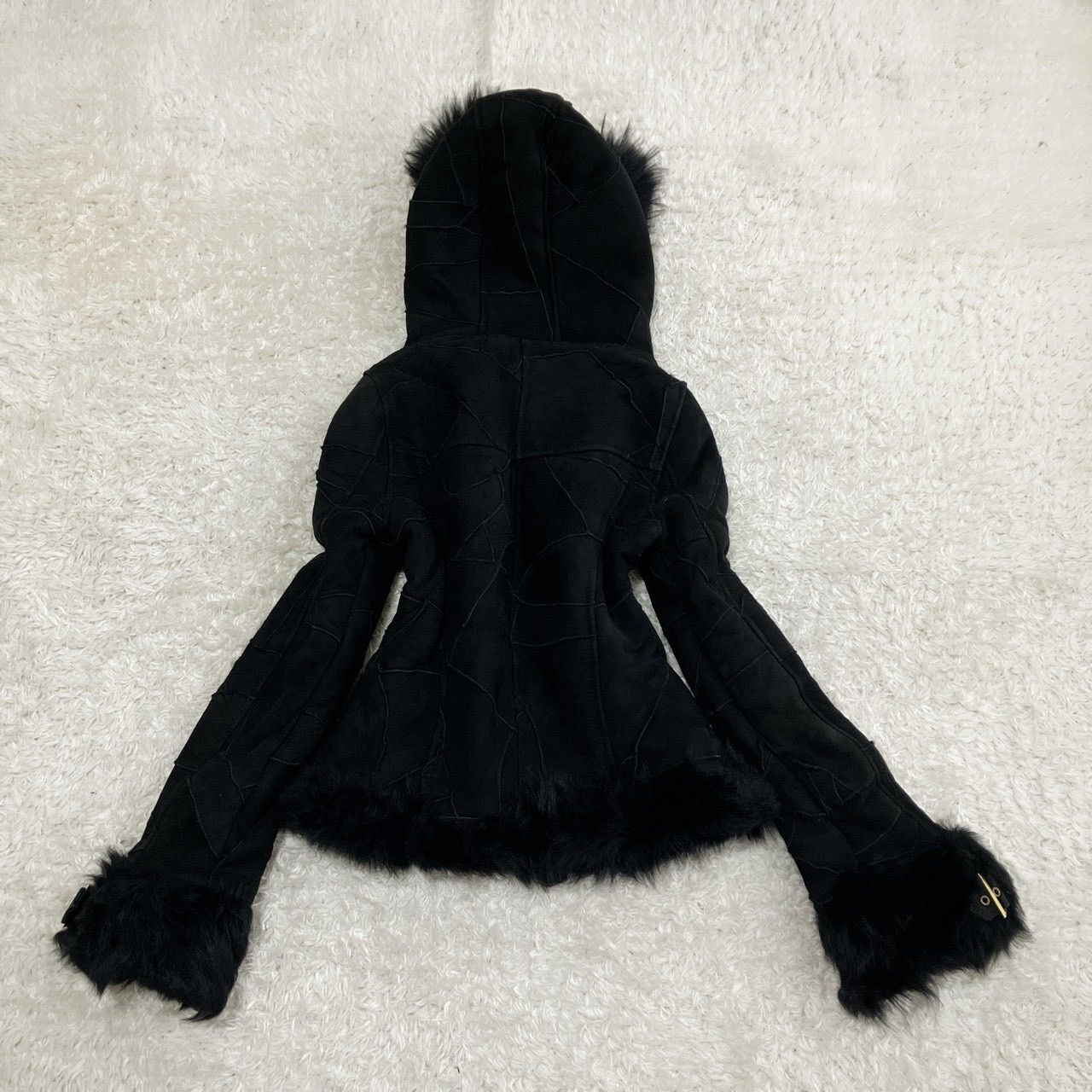 極美品！d.i.a. ダイヤ ムートンジャケット リアルレザー 金ボタン