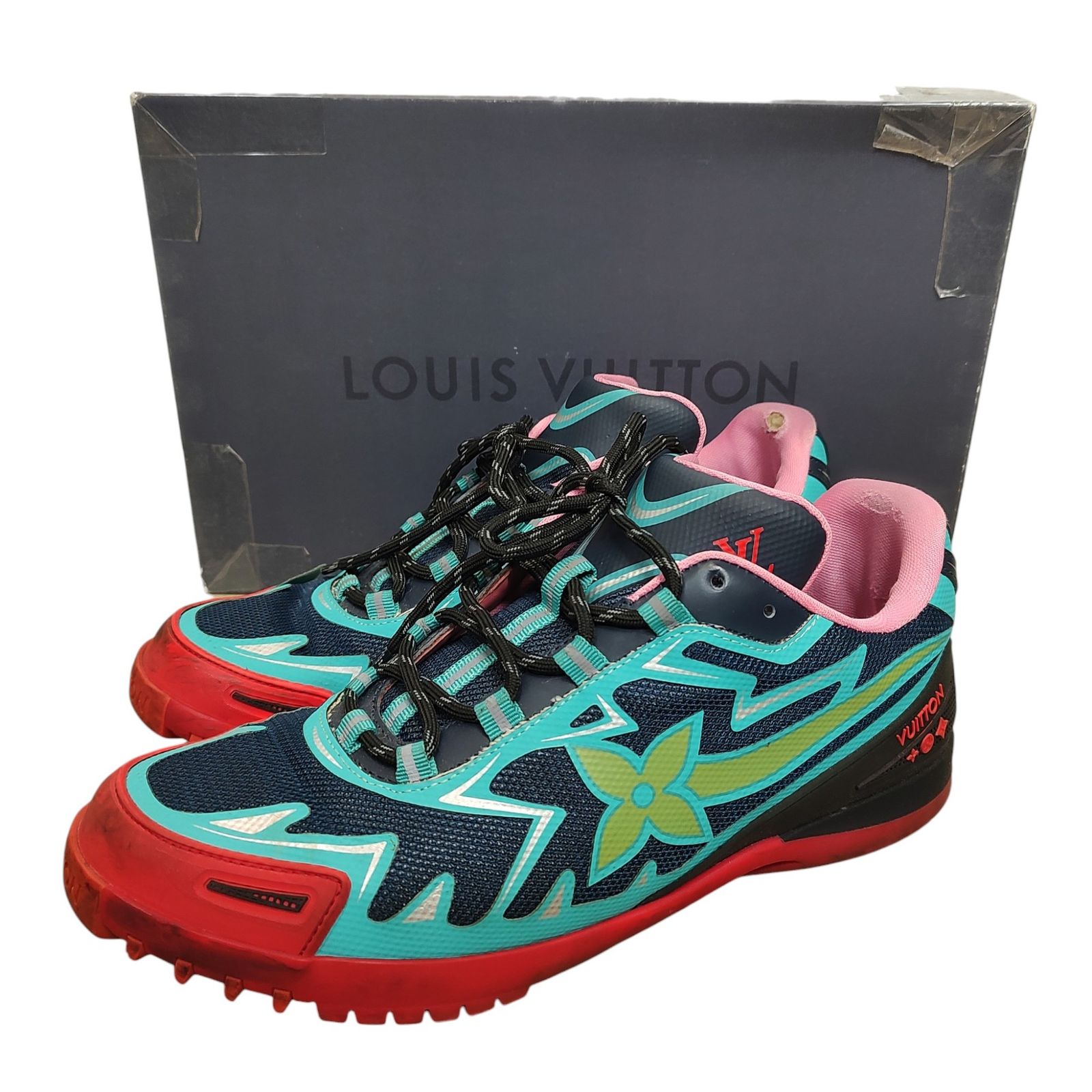 美品✨LOUIS VUITTONルイヴィトンLVスプリントライン27スニーカー 
