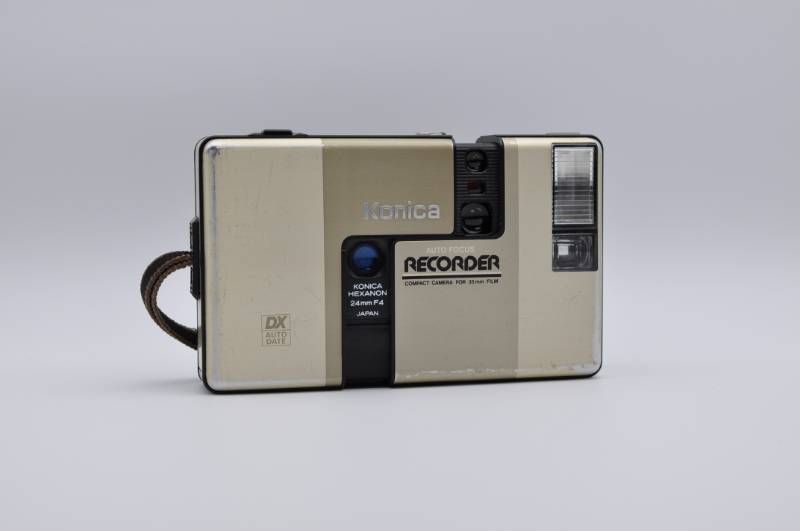 動作ＯＫ Konica RECORDER ゴールド コニカ コンパクトフィルムカメラ ハーフサイズ