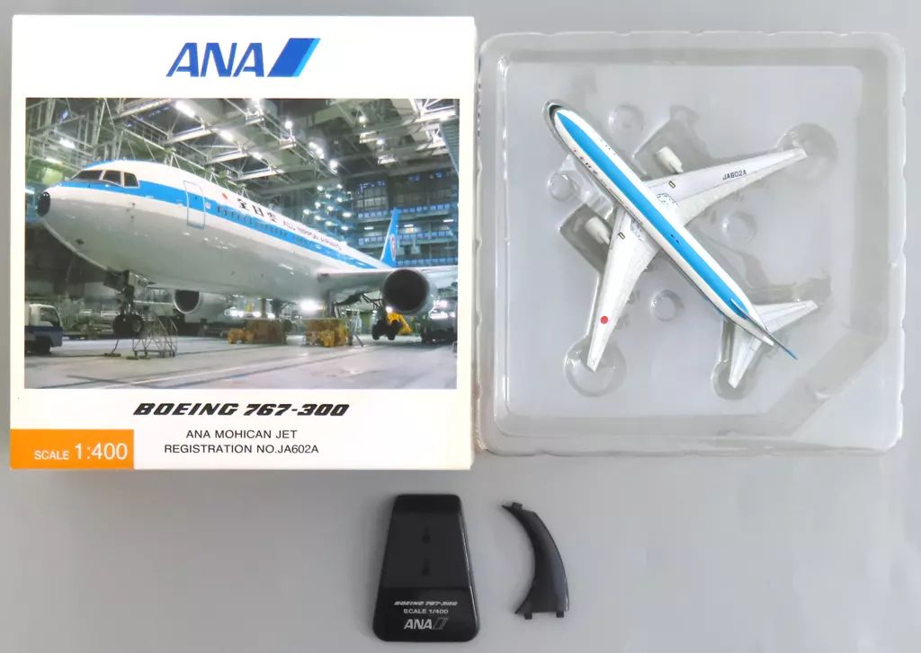 中古】ミニカー 1/400 B767-300 ANA モヒカンジェット #JA602A