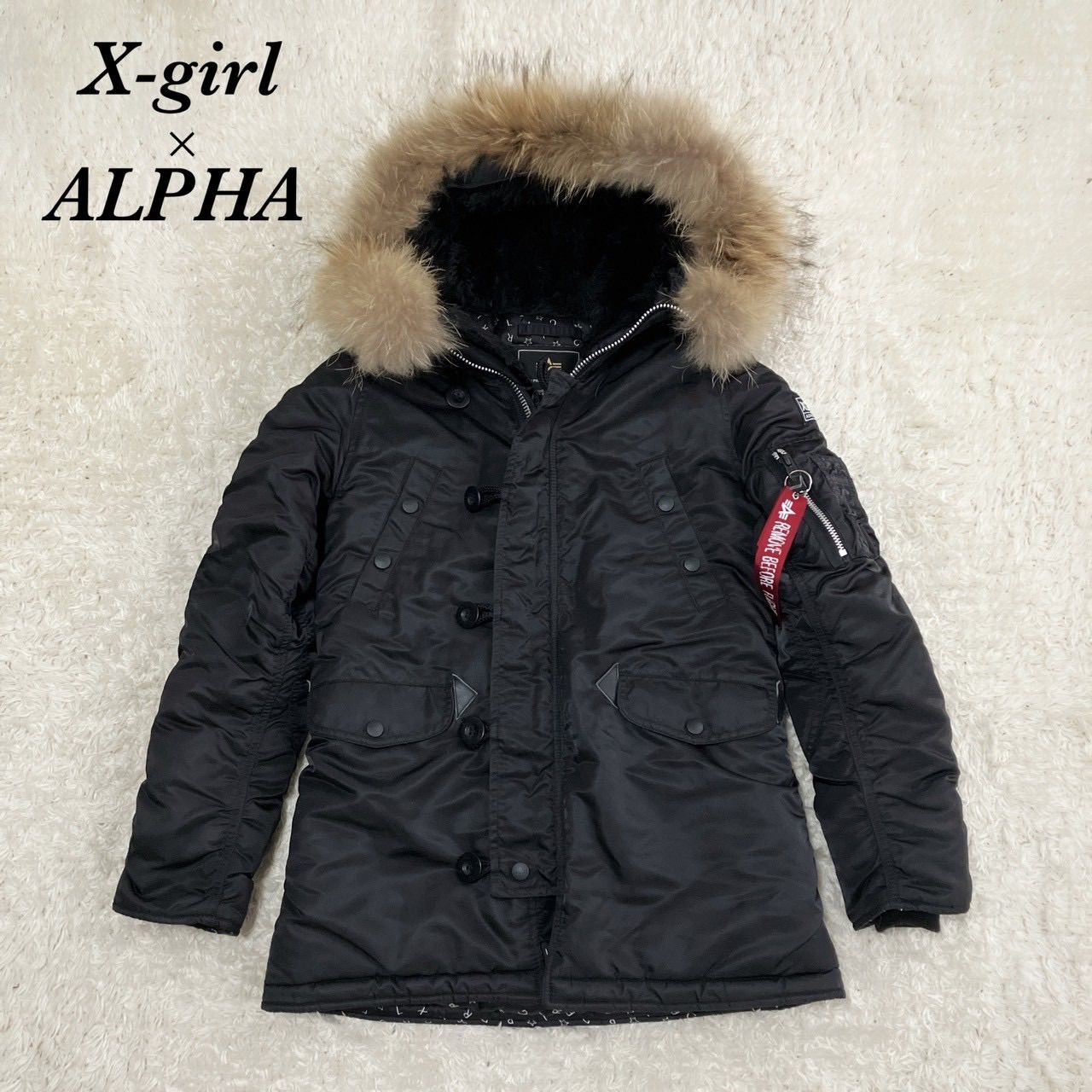 未使用級！X-girl ALPHA エックスガール アルファ コラボ N3B