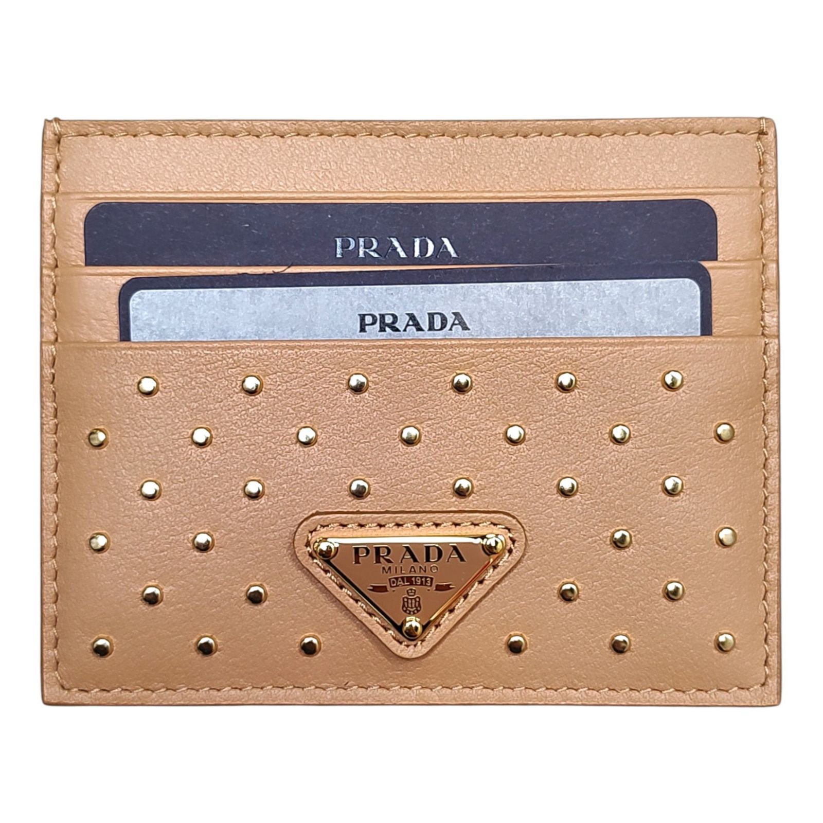 PRADA プラダ Card case スタッズドレザー カードケース 1MC025 2C3H 