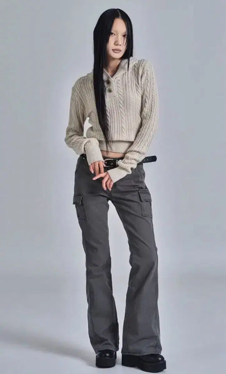 アズオン カーゴ パンツ MINUTES CARGO PANTS CHARCOAL