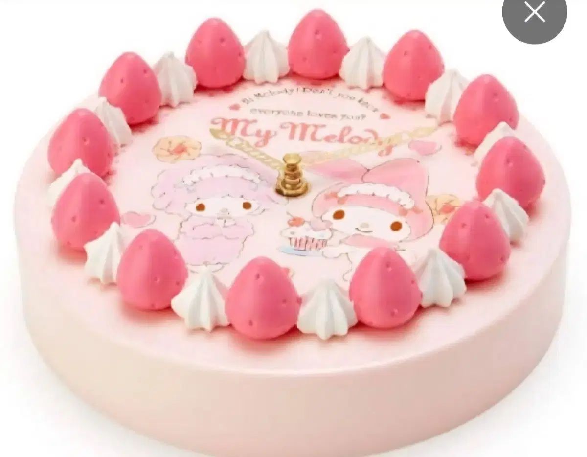 MY MELODY(マイメロディ) いちご 生クリーム ケーキ 時計 - メルカリ
