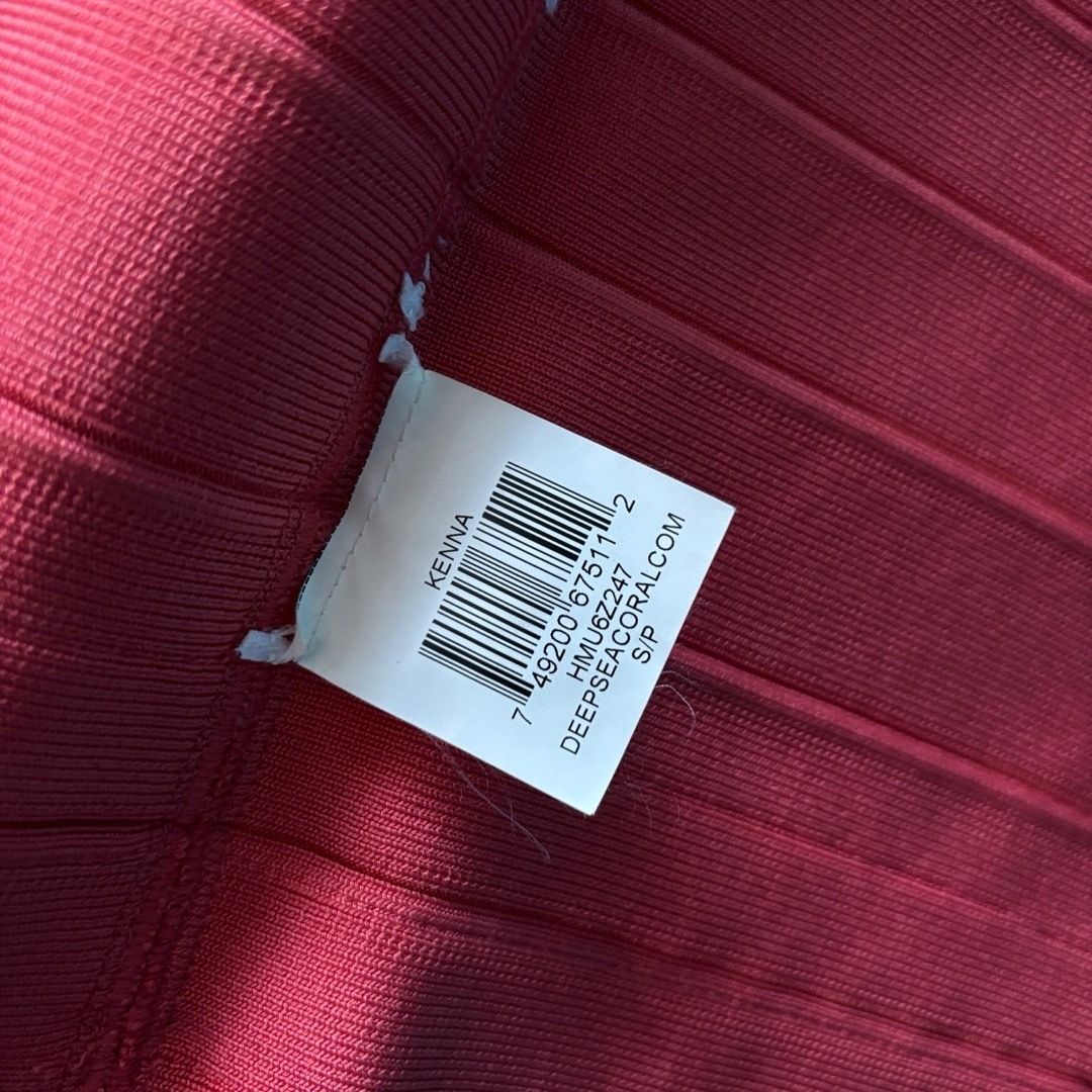 1588 Herve Leger ワンピース S ピンク Kenna バンテージ - メルカリ