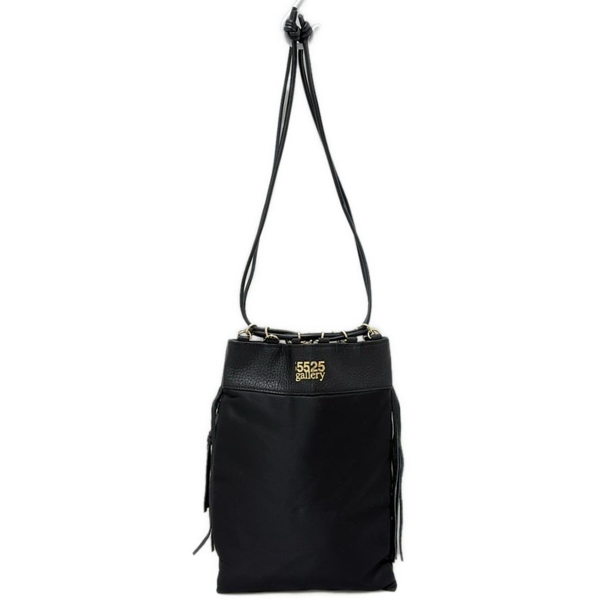 5525gallery(5525ギャラリー) ショルダーバッグ美品 - 黒 巾着型