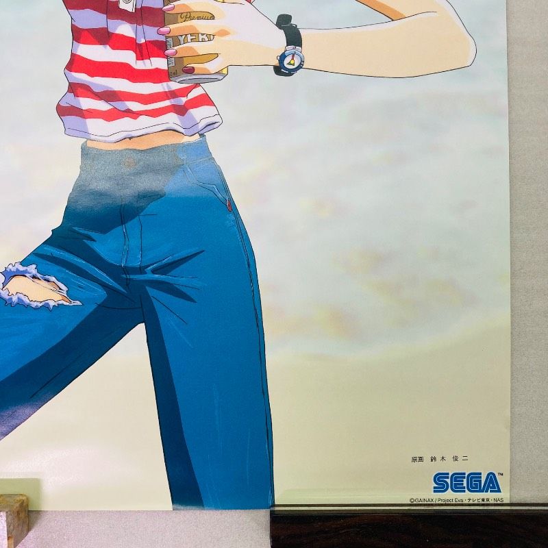 エヴァンゲリオン SEGA セガ 非売品 限定 B2ポスター 葛城ミサト ピン穴なし】【B2サイズ】【ポスター】 新世紀エヴァンゲリオン 葛城