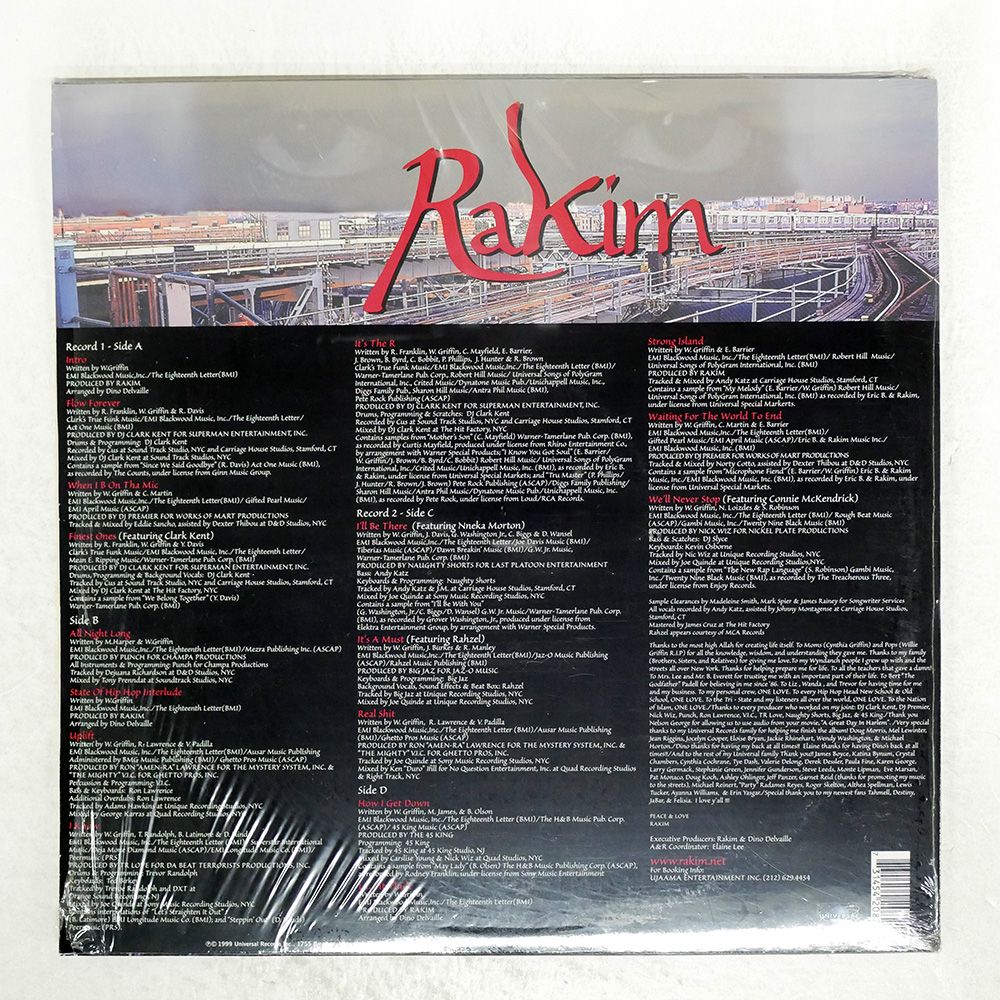 US盤 RAKIM/MASTER/UNIVERSAL 3145420821 LP