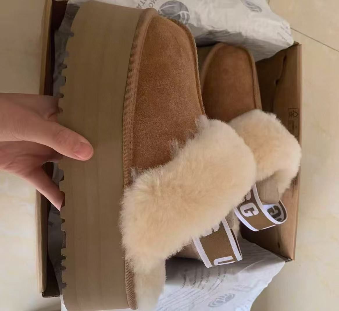 ファー ムートンブーツ