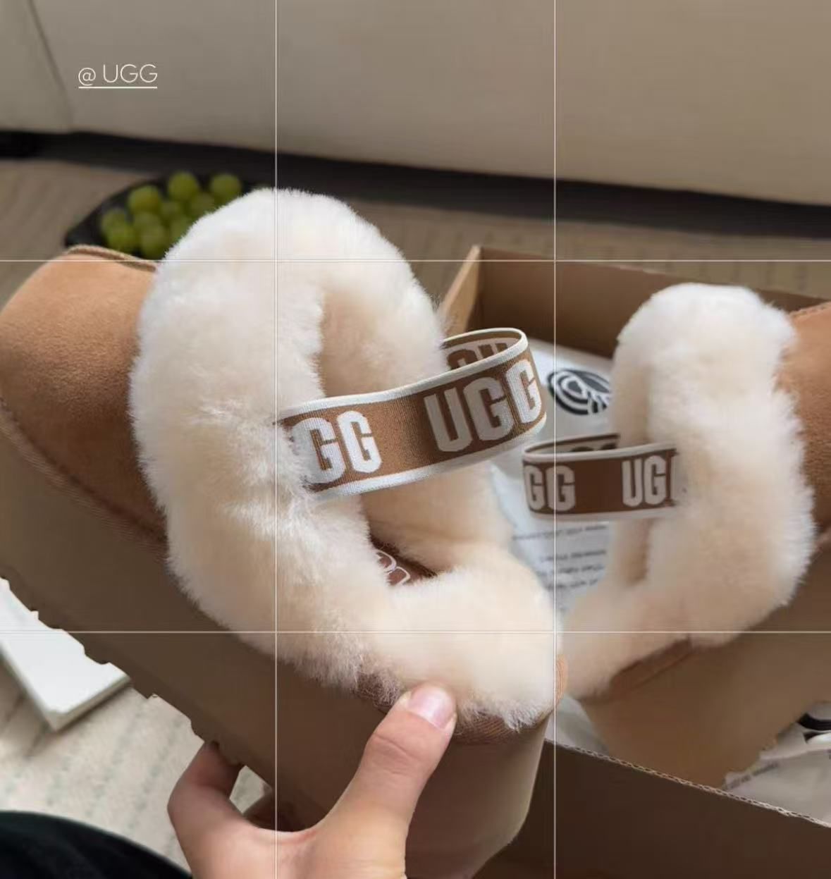 UGG ファー ムートンブーツ ブラウン