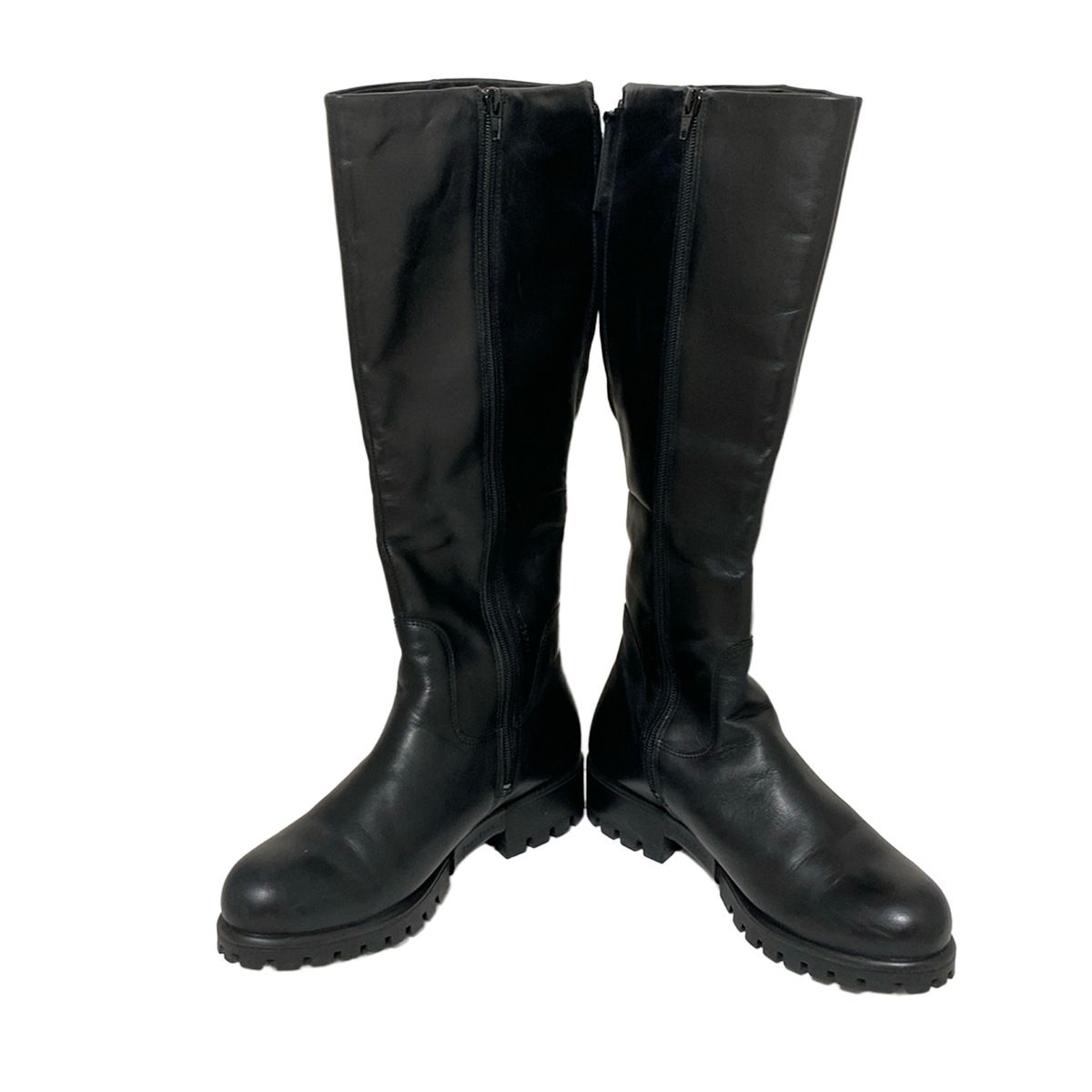 ECCO(エコー) ロングブーツ 39 レディース - 黒 レザー - メルカリ