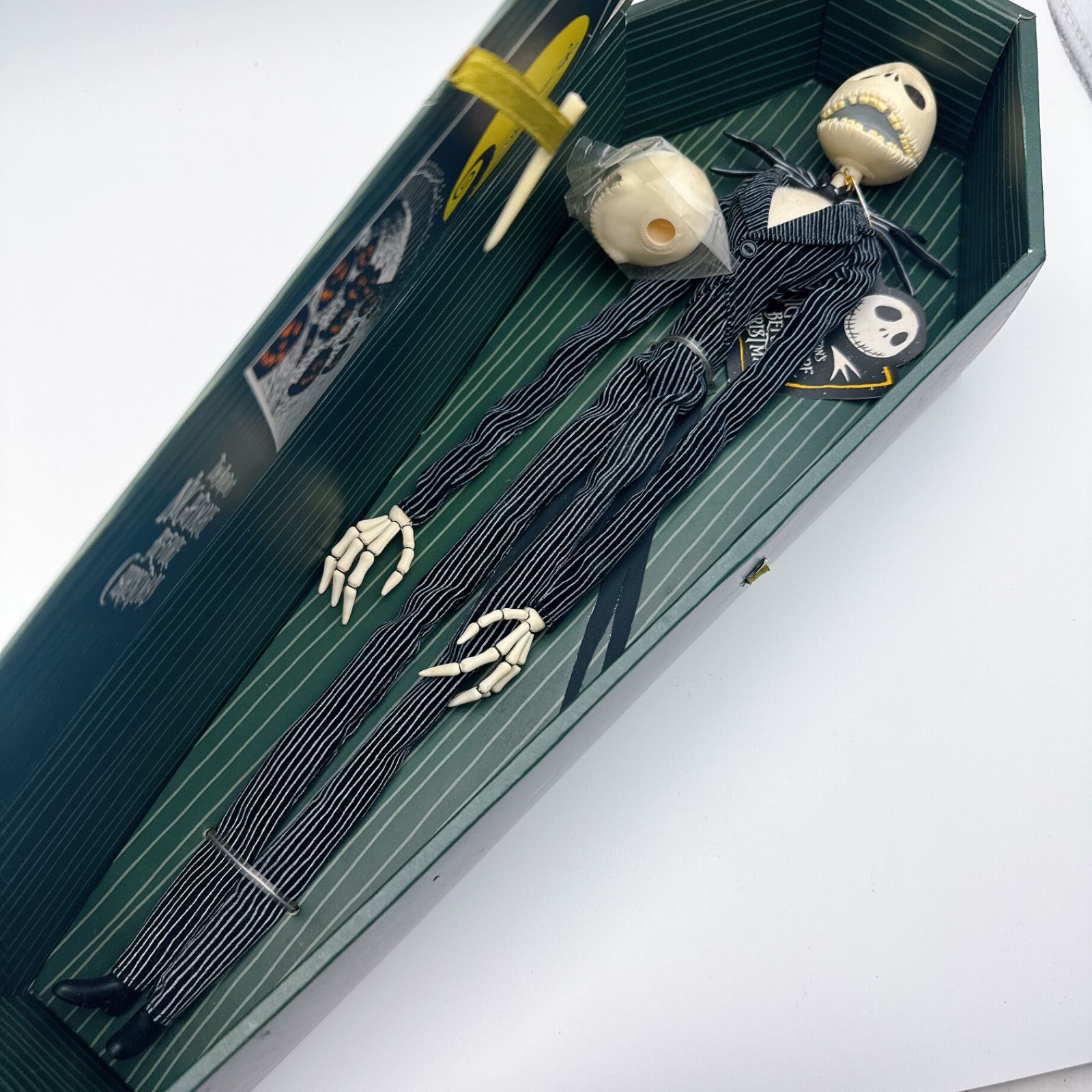 The Nightmare Before Christmas Jack Collection Doll N-009 JUN Planning Genuine Coffin Box Figure Nightmare Before Christmas Jack Skellington Doll Retro Collector