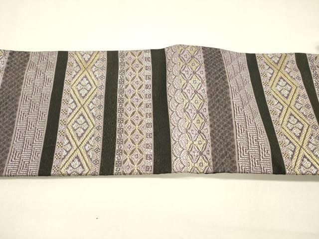 平和屋着物＊夏物 ワンタッチつけ帯 横段吉祥文 金銀糸 やまと誂製 箱