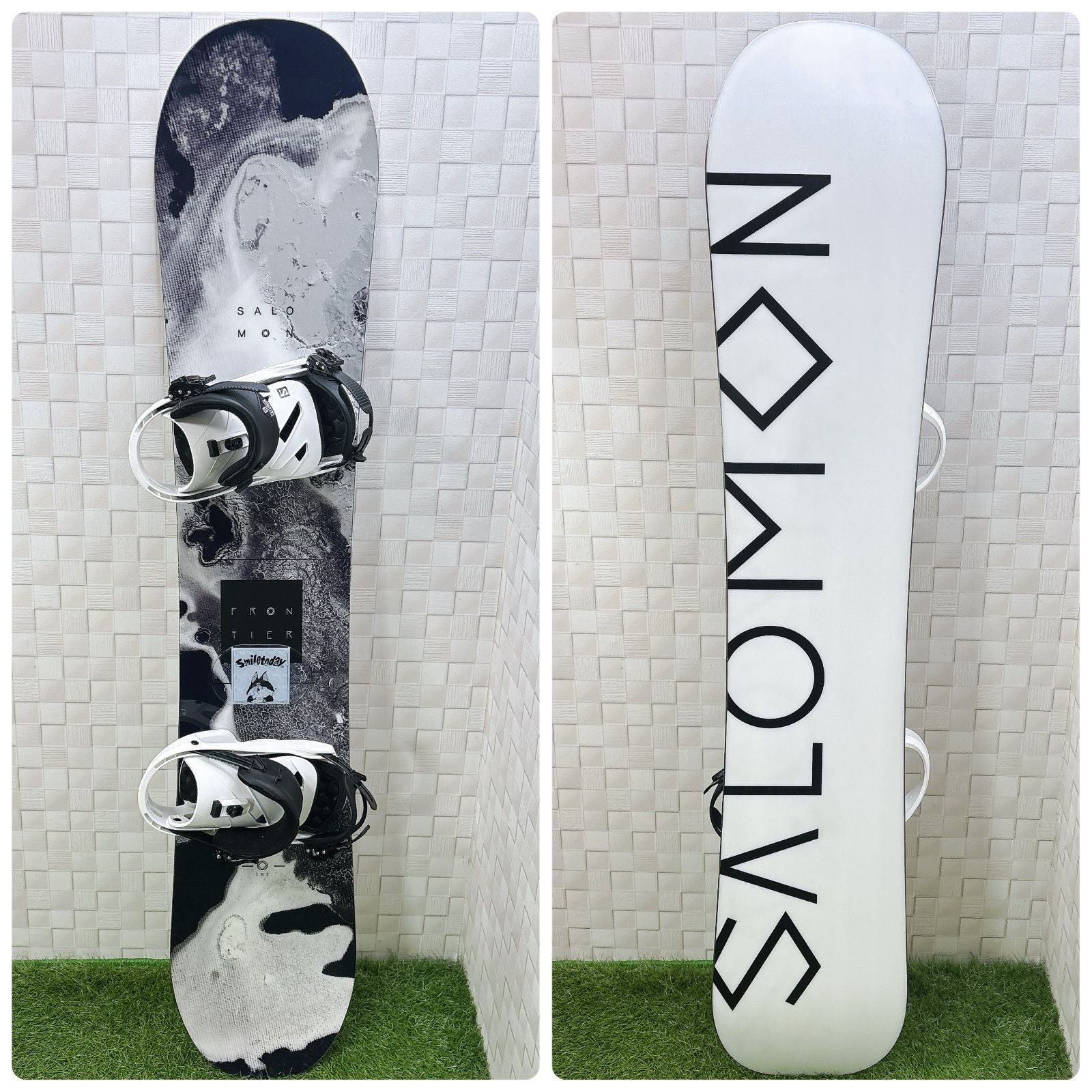 メンズ スノーボード 3点セット SALOMON FRONTIER 157cm サロモン