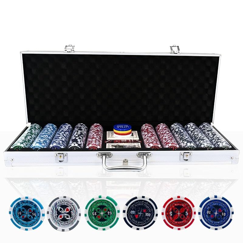 カジノセット ポーカーセット 本格的なポーカー体験を貴方に カジノチップ チップ ポーカーチップ 麻雀チップ カジノ ポーカー 麻雀 ゲームチップ 数字あり アルミケース付