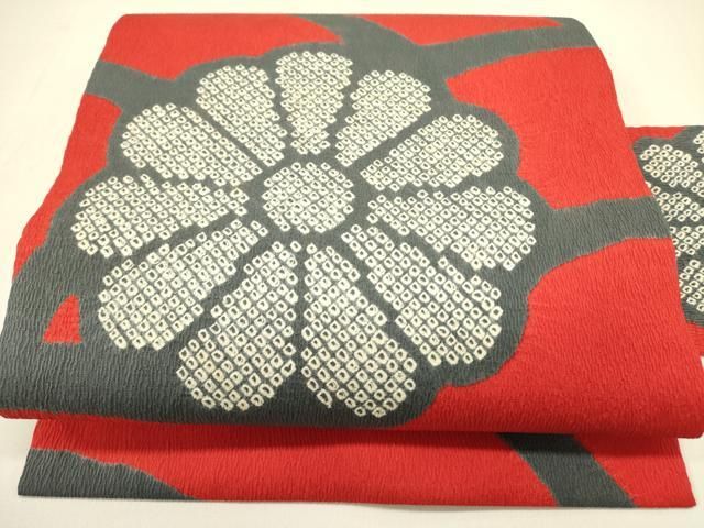 平和屋着物●九寸名古屋帯　絞り　菊　逸品　DAAZ2205op 平和屋着物○九寸名古屋帯 絞り 菊 販売 逸品 DAAZ2205op 平和屋着物