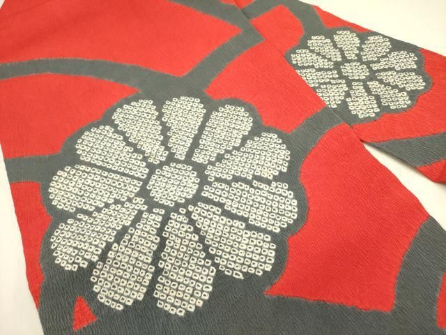 平和屋着物 九寸名古屋帯 絞り 菊 op