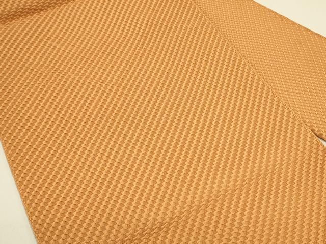 平和屋着物 八寸名古屋帯 赤朽葉色 正絹 op