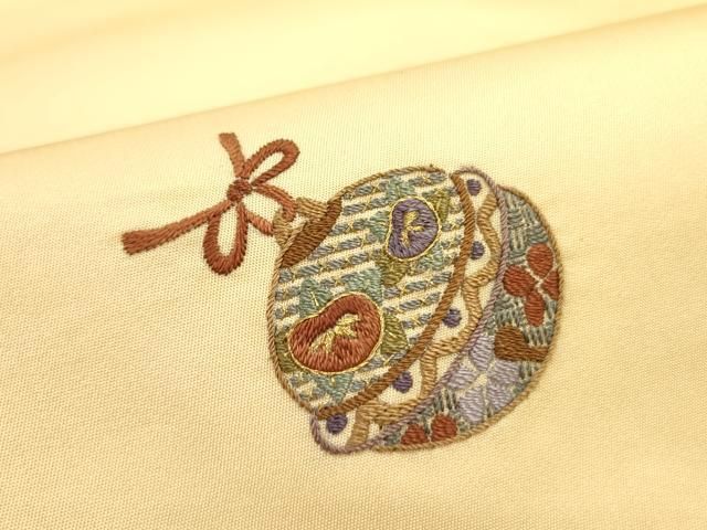 平和屋着物○中国三大刺繍 相良刺繍 総刺繍 九寸名古屋帯 舞桜 鈴 スズ