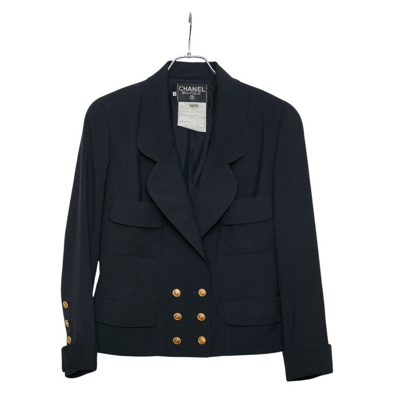 シャネル ココマークボタン ジャケット ダブル スカート セットアップ