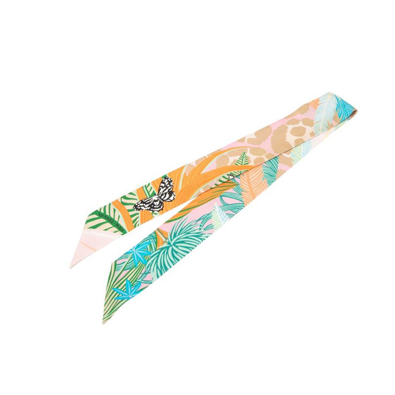 エルメス ツイリー JAGUAR QUETZAL ジャガー ケツァール マルチ シルク レディース HERMES 1-0239906