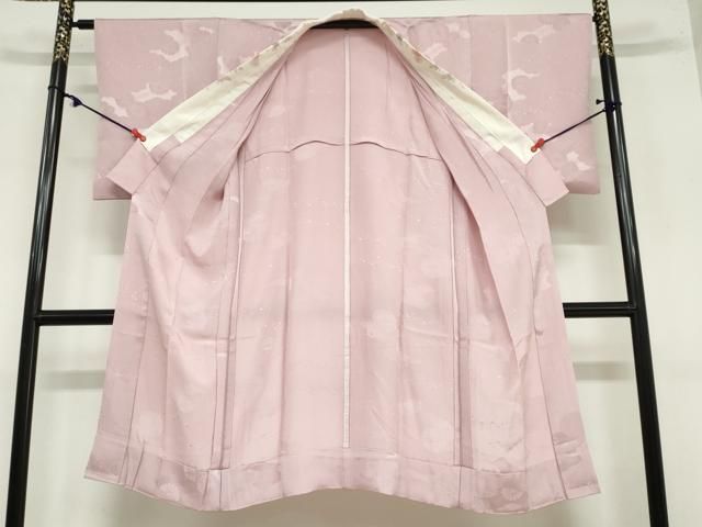  平和屋着物 長襦袢 無双仕立て 献上模様 反端付き 半衿刺繍 正絹 ud 長襦袢 長襦袢 半襦袢