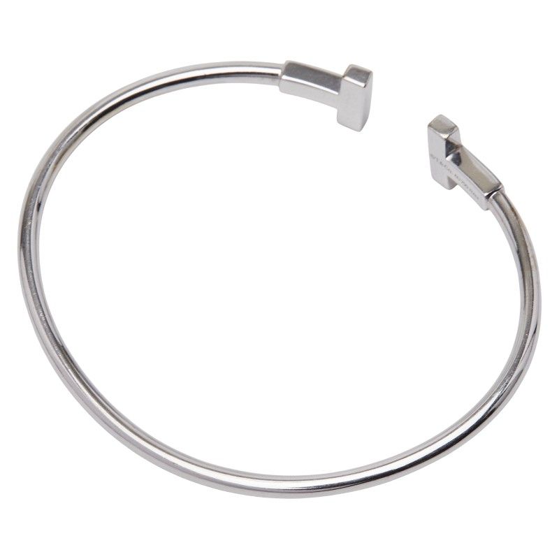 ティファニー T ワイヤー K 18 WG ホワイトゴールド レディース TIFFANY-Co. 1-0242049