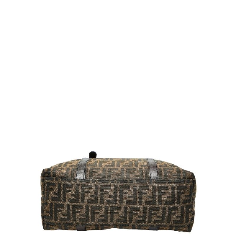 フェンディ ズッカ ハンドバッグ トートバッグ ブラウン キャンバス