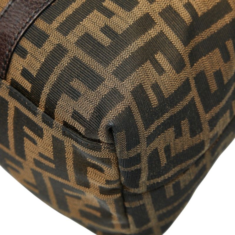 フェンディ ズッカ ハンドバッグ トートバッグ ブラウン キャンバス