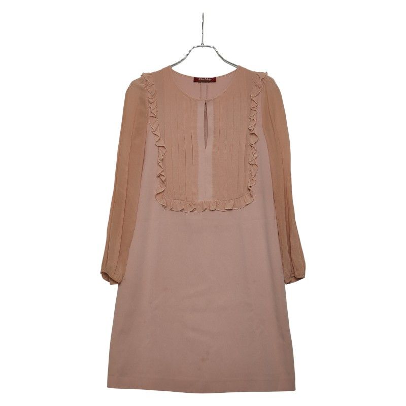 マックスマーラ ワンピース 長袖 フリル ピンク レディース MAX MARA 1-0243528
