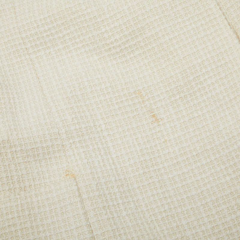  シャネル ツイード ワンピース サイズ 34 ホワイト コットン シルク リネン レディース CHANEL 1-0243845 冬コーデ 定番ボトム その他 その他