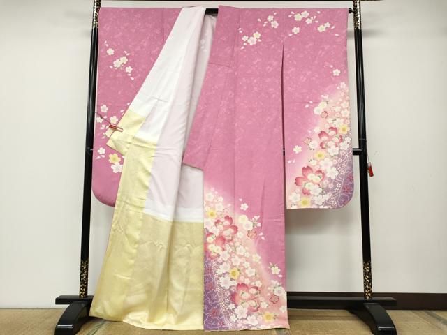 平和屋着物○豪華振袖 舞花文 暈し染め 正絹 逸品 CABA1929ut - メルカリ