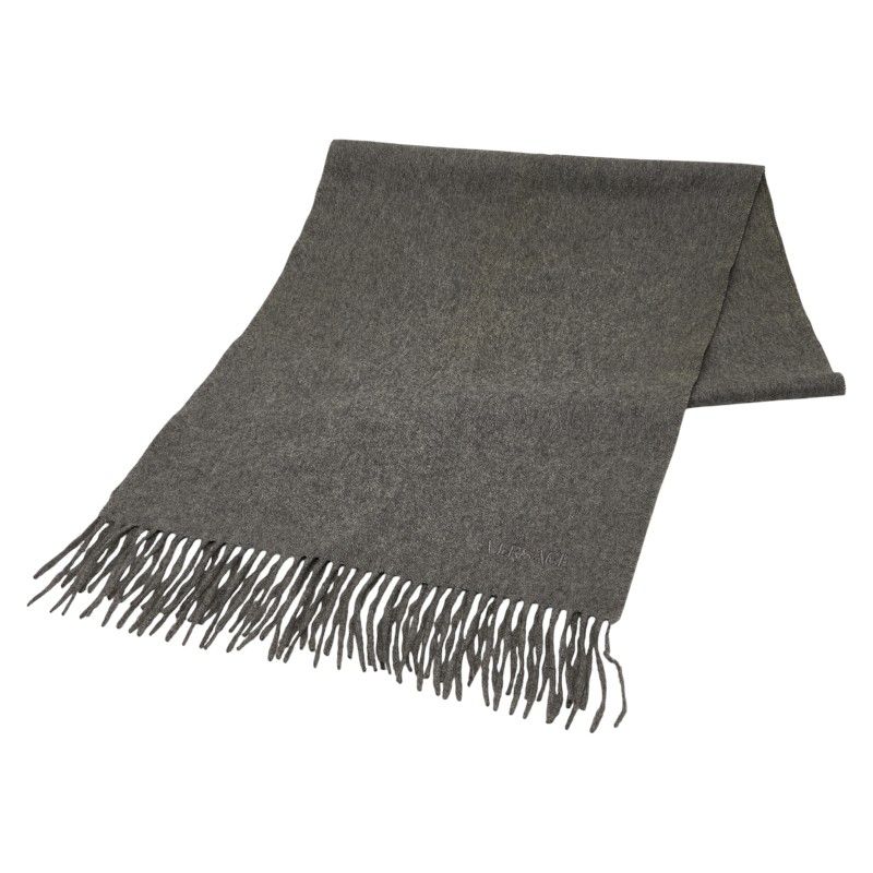 ヴェルサーチェ ロゴ刺繍 グレー カシミヤ レディース VERSACE 228 44361