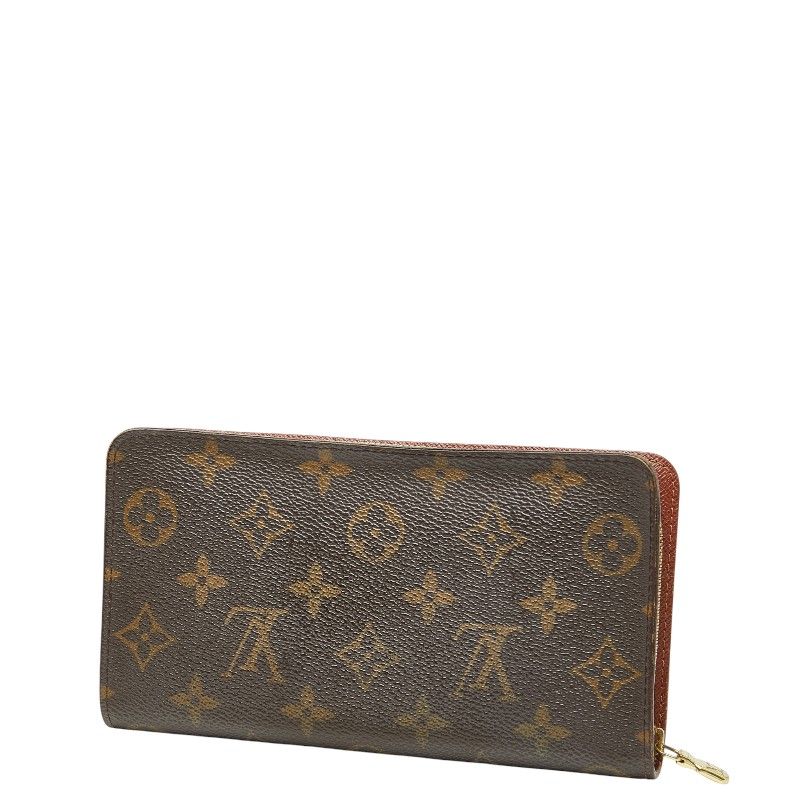 ルイ ヴィトン モノグラム ポルトモネ ジップ ラウンドファスナー 長財布 M 61727 ブラウン PVC レザー レディース LOUIS VUITTON 205 44440
