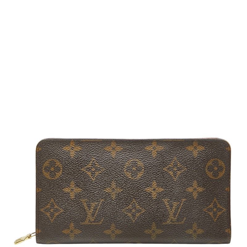 ルイ ヴィトン モノグラム ポルトモネ ジップ ラウンドファスナー 長財布 M 61727 ブラウン PVC レザー レディース LOUIS VUITTON 205 44440