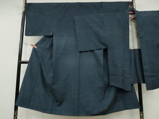 平和屋着物 男性 紬 アンサンブル 霞文 正絹 ut