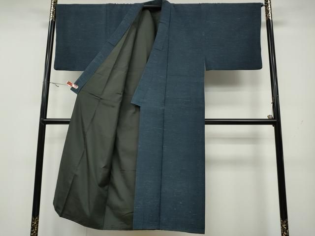 平和屋着物 男性 紬 アンサンブル 霞文 正絹 ut