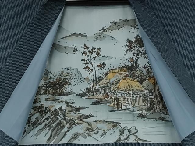平和屋着物○男性 本場大島紬 アンサンブル 吉祥文 証紙付き 正絹 逸品