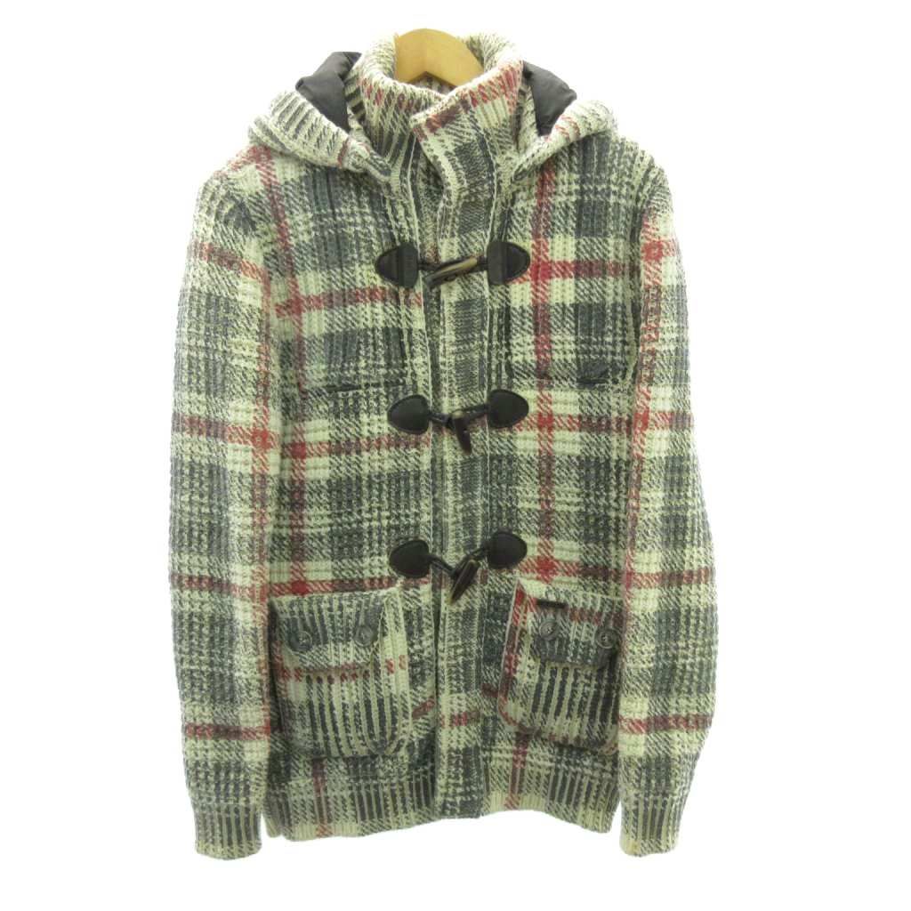 バーク Bark ダッフルコートチェック トグルボタン ロゴ マルチカラー