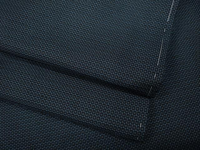 平和屋着物 男性 紬 120亀甲 正絹 ut