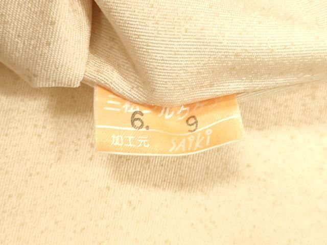 平和屋着物○九寸名古屋帯 作家物 草花文 金銀彩 正絹 逸品 DAAZ4443cm