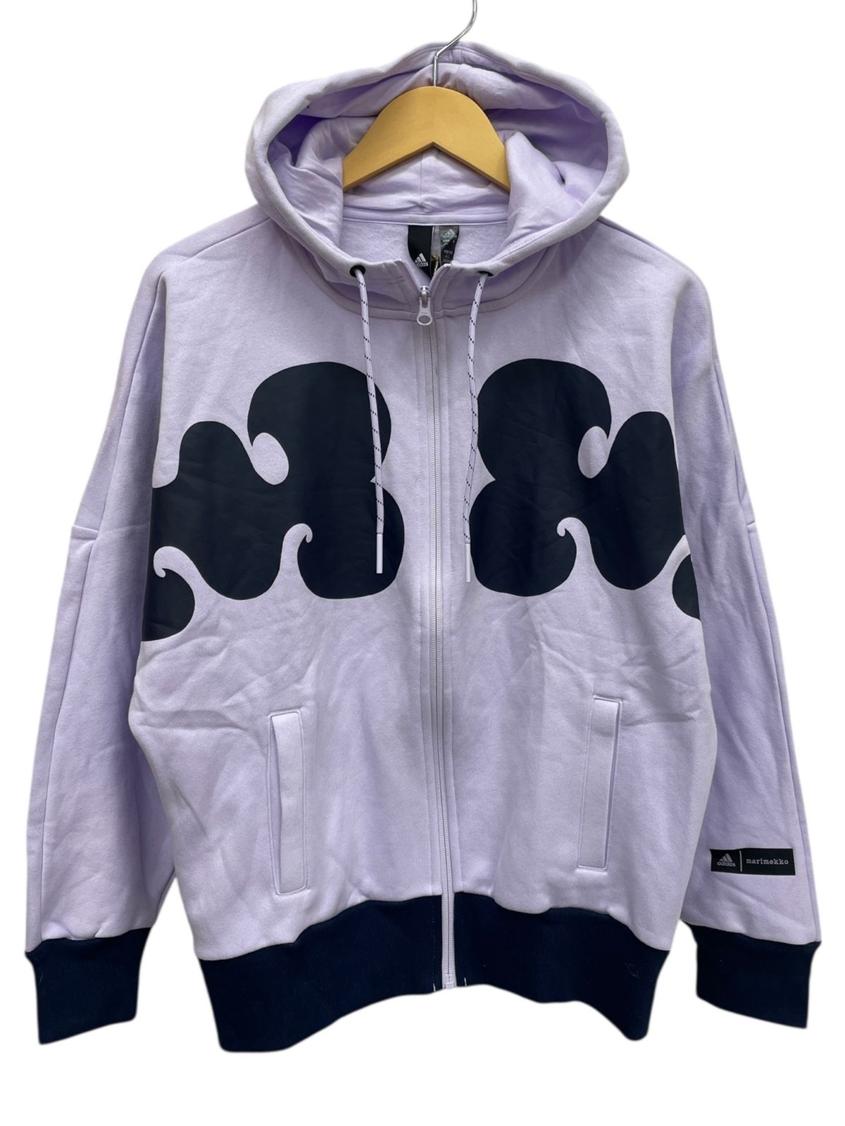 adidas (アディダス) ×marimekko フーデッド トラックトップ