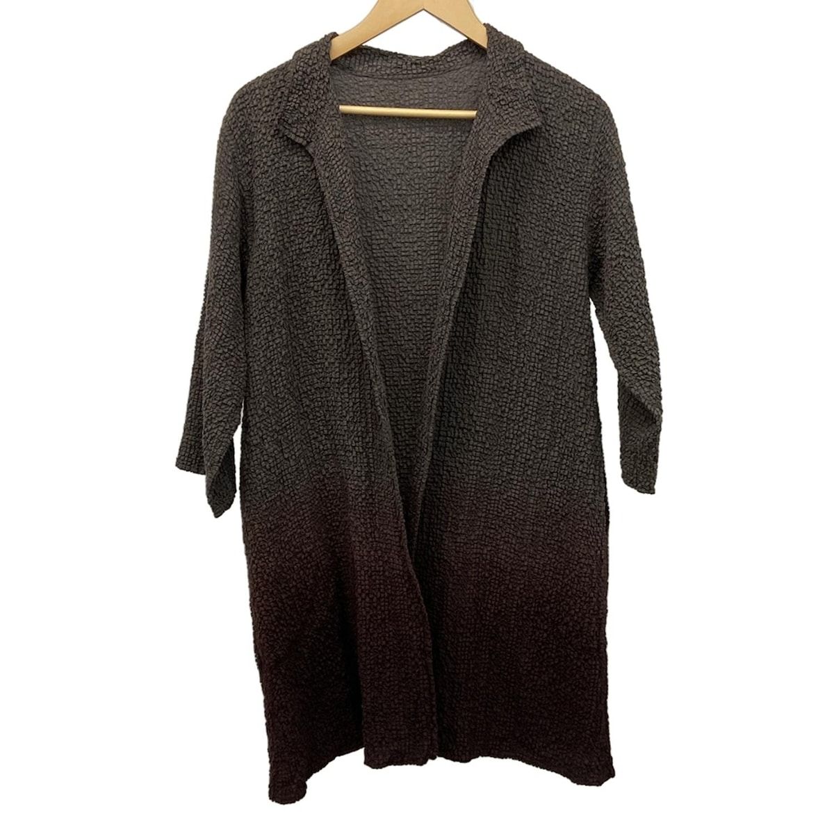Jurgen Lehlヨーガンレール　ニットカーディガン　シルク　ブラウン ヨーガンレール JURGEN LEHL ブラウン フード付きカーディガン - メルカリ