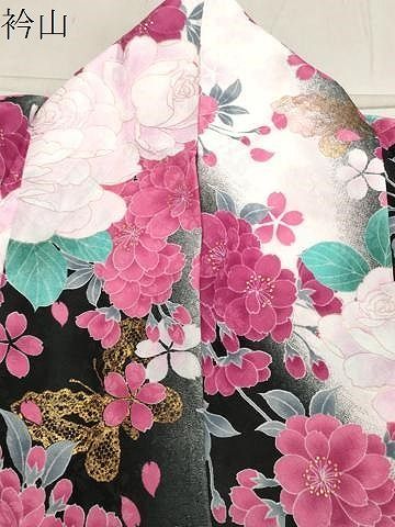 平和屋着物○H・L（アッシュエル） HENRI-LUC CHAPUIS 小振袖 二尺袖