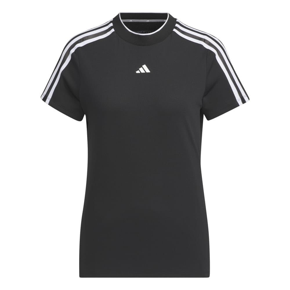  アディダスゴルフ ゴルフ 3ストライプス メッシュベントモック レディース black ブラック M その他 トップス