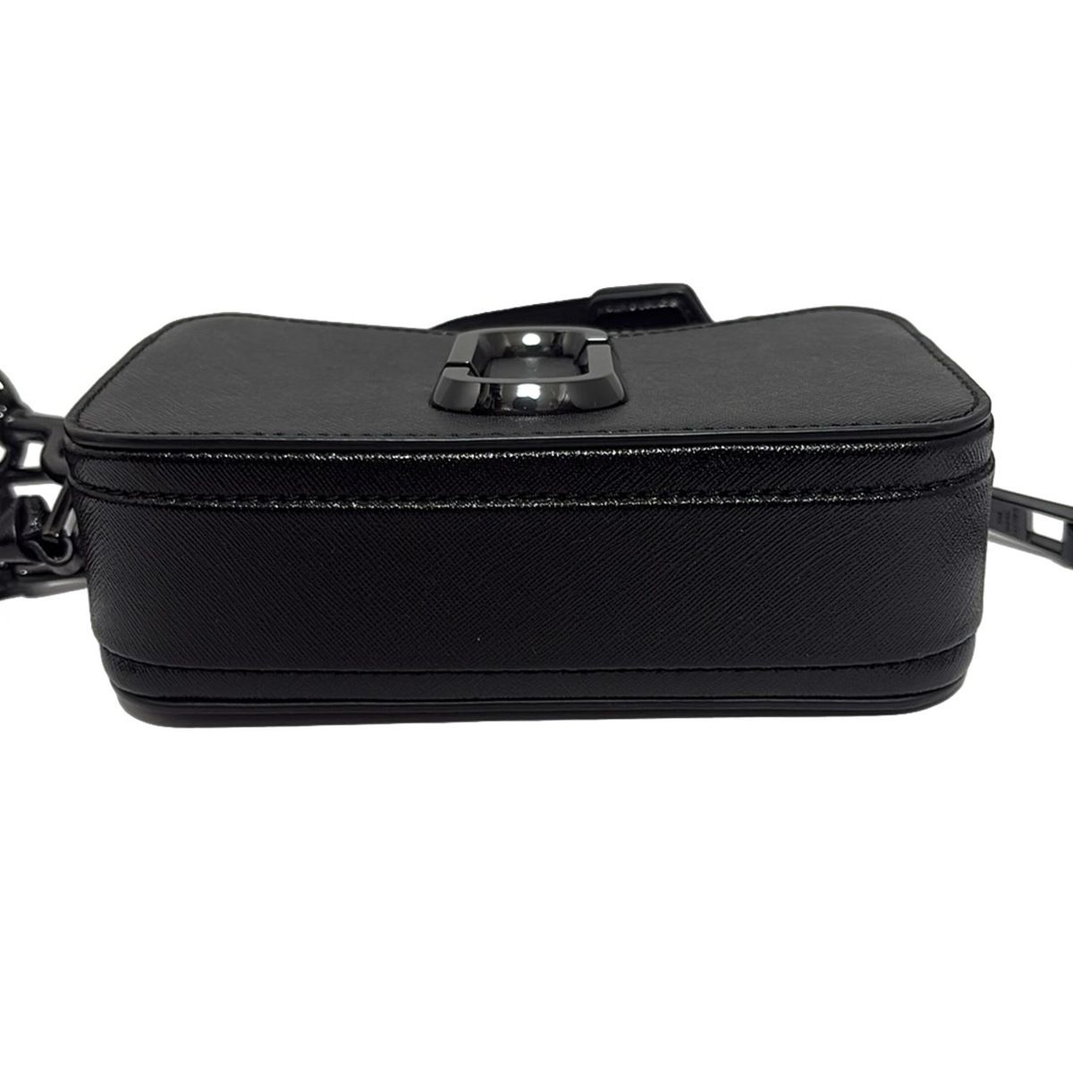 【最終値下げ】MARK JACOBS スナップショット　ショルダーバッグ　黒×黒 MARC JACOBS(マークジェイコブス) ショルダーバッグ美品 ザ スナップ